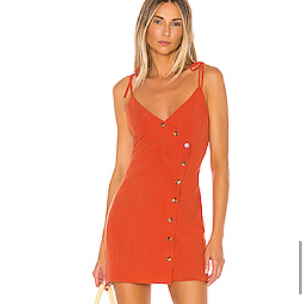 Revolve Privacy Please Orange Mini Dress